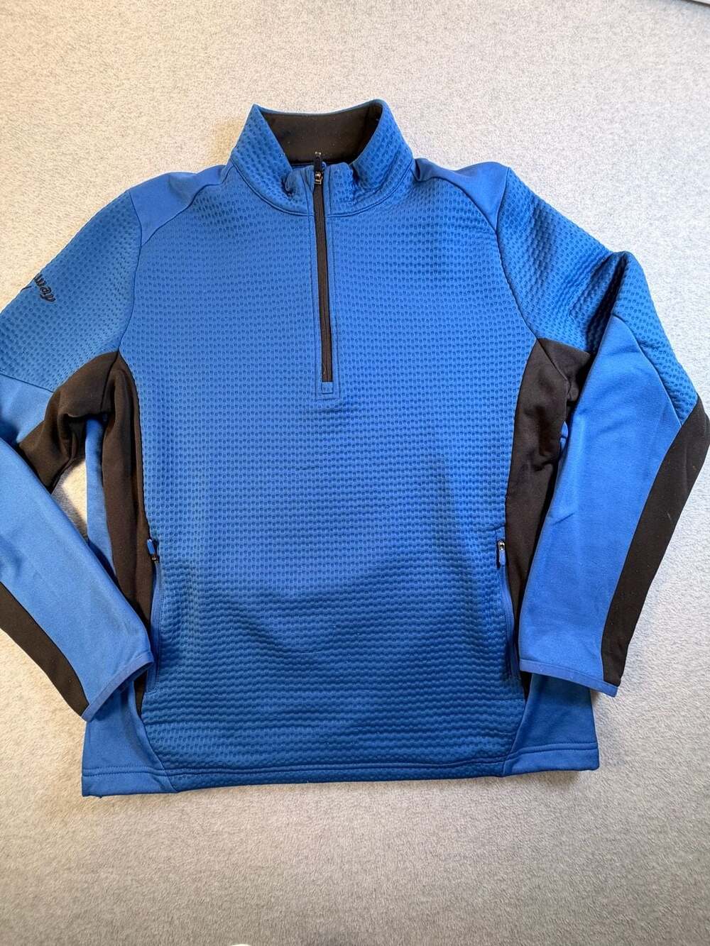 Callaway Weather Series 1/4 Zip Pullover Size L Blue Golf Jacket